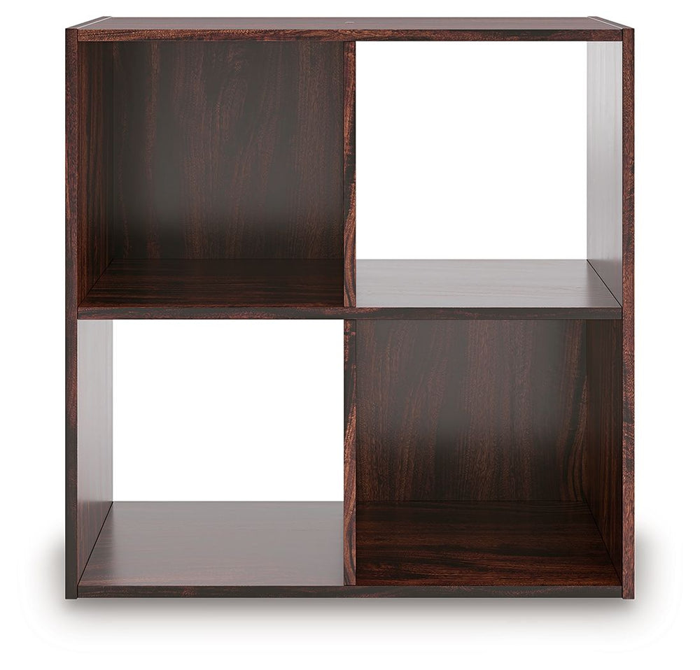Glosmount - Four Cube Organizer - Cherry / Light Brown by Ashley Furniture product image