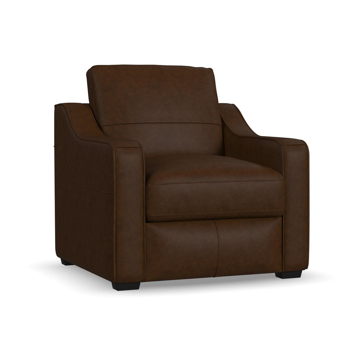 Hudson Leather Chair in Woodland