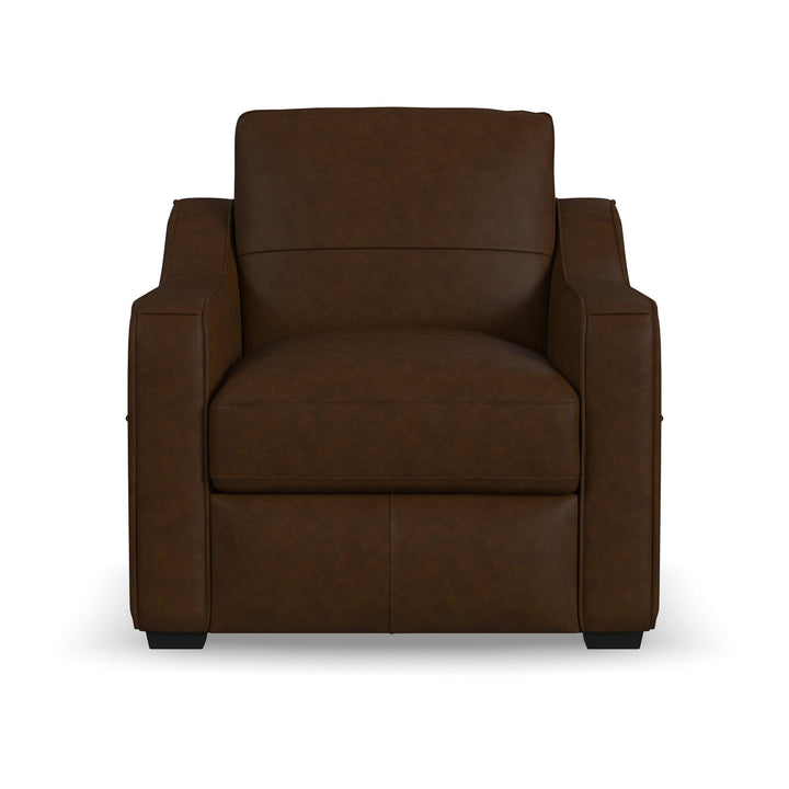 Hudson Leather Chair in Woodland