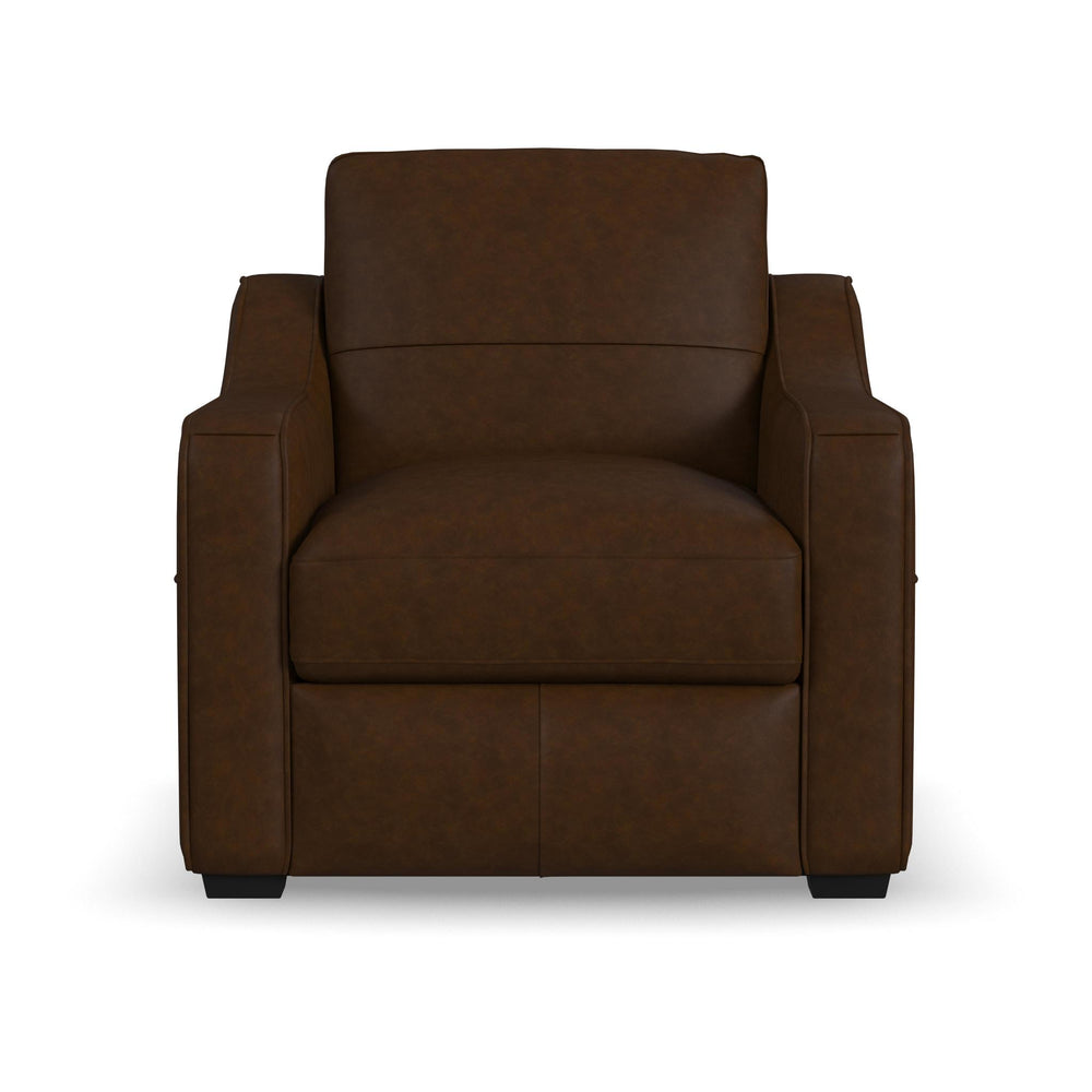 Hudson Leather Chair in Woodland