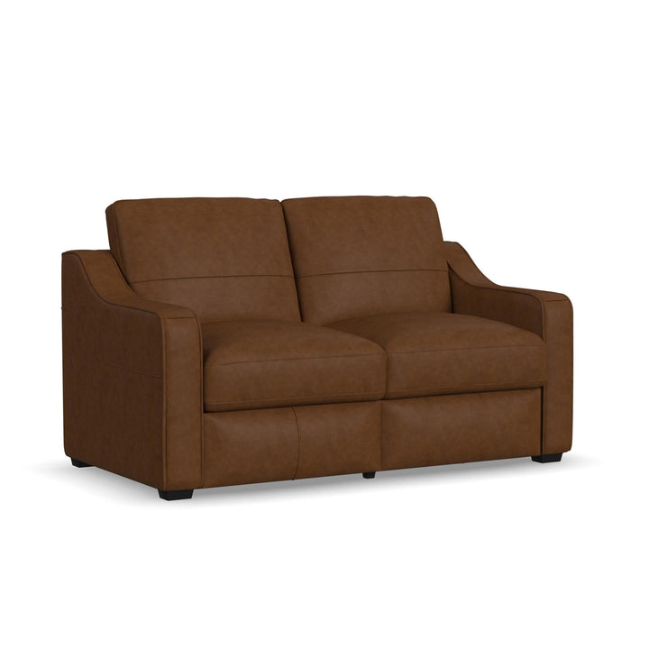 Hudson Leather Loveseat in Autumn