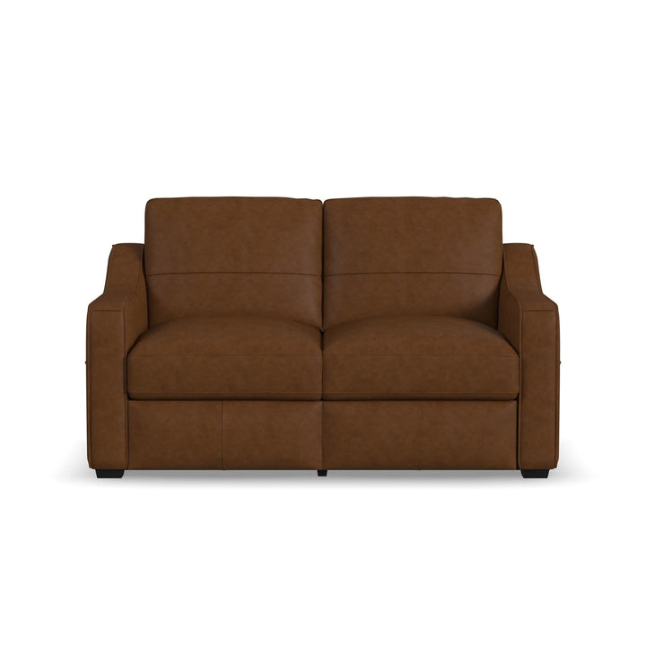 Hudson Leather Loveseat in Autumn