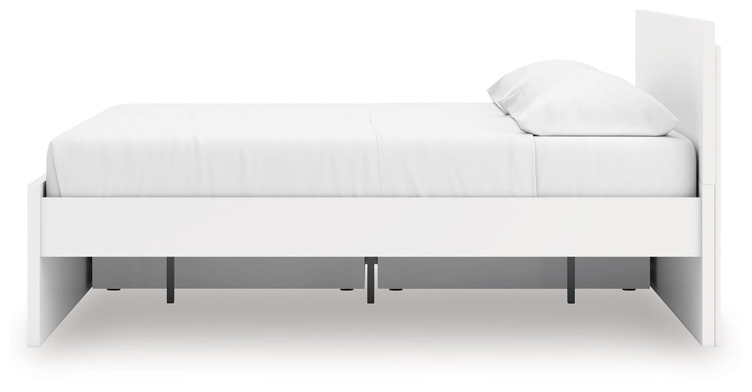 Onita - King Panel Platform Bed With Storage - White by Ashley Furniture product image