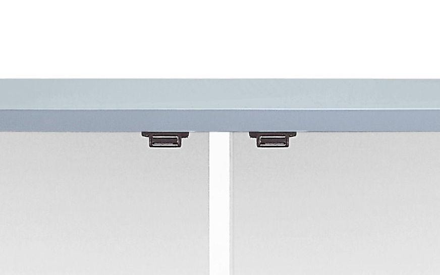 Gaines - High Gloss Accent Cabinet - Gray