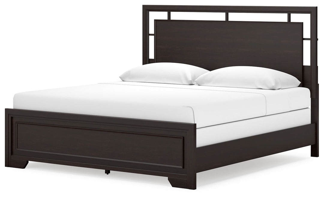 Covetown - King Panel Bed - Dark Brown by Ashley Furniture product image