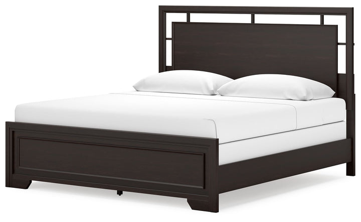 Covetown - King Panel Bed - Dark Brown by Ashley Furniture product image