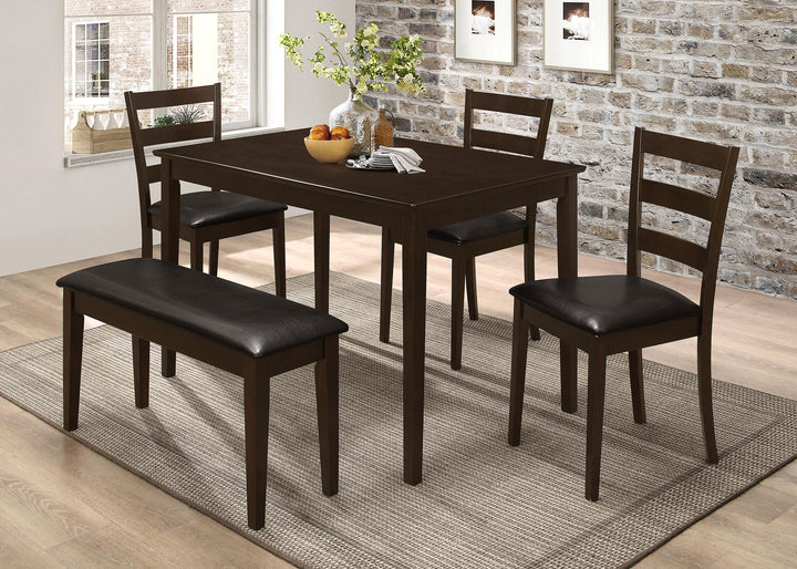 coaster-furniture-150232-guillen-5-piece-rectangular-dining-table-set-cappuccino