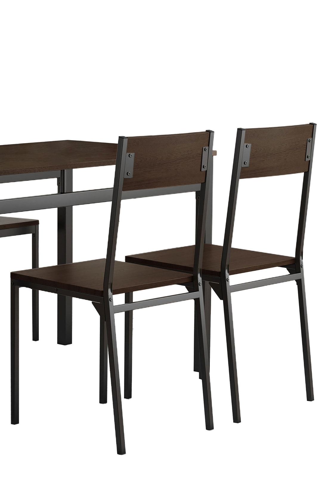 coaster-furniture-150505-lana-5-piece-rectangular-dining-set-dark-brown-and-black