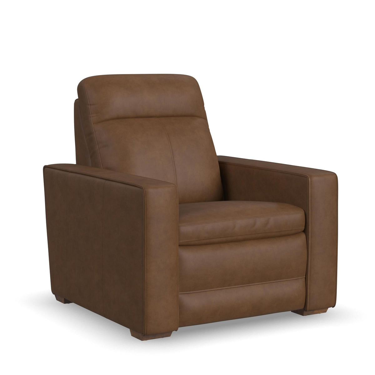 Dutch Leather Power Recliner with Power Headrest & Lumbar in Cortado