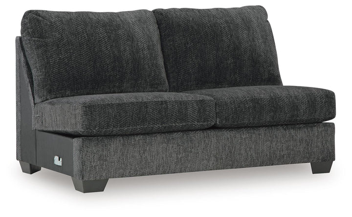 Hollyview Armless Loveseat - Black (1)