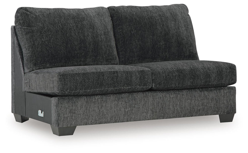 Hollyview Armless Loveseat - Black (1)
