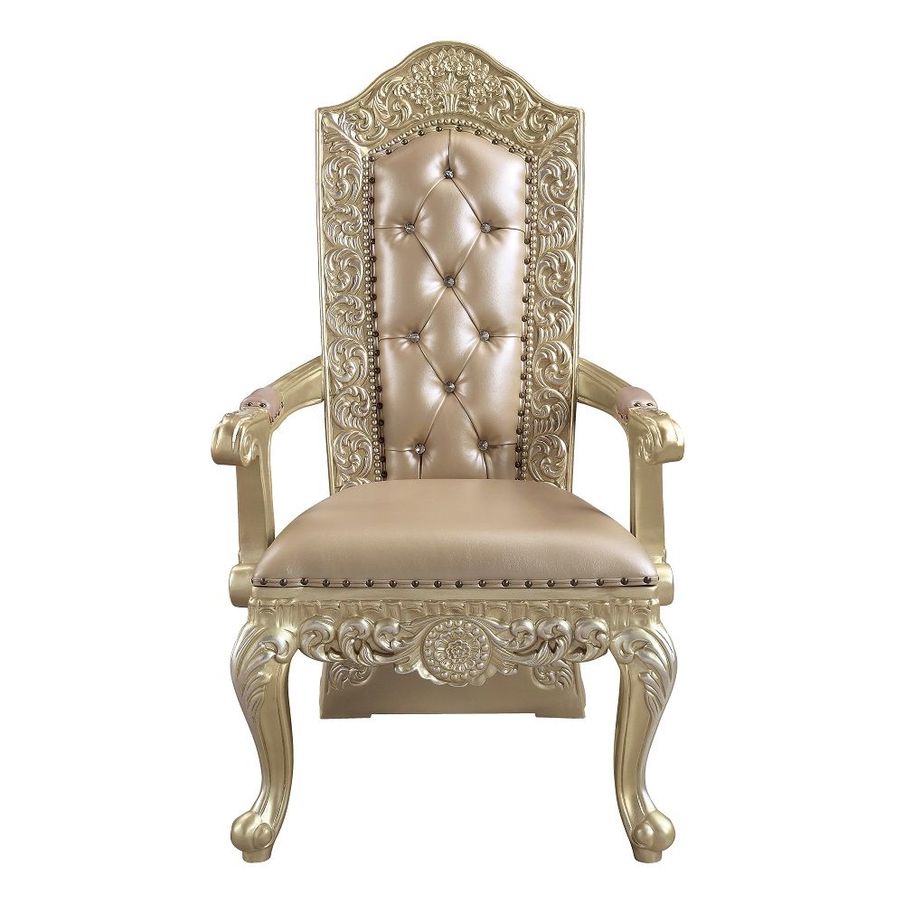 vatican-arm-chair-set-of-2-synthetic-leather-champagne-silver