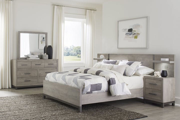 Zephyr The Gray 5pc Set Full Wall Bed (FB+2NS+2NS-P)