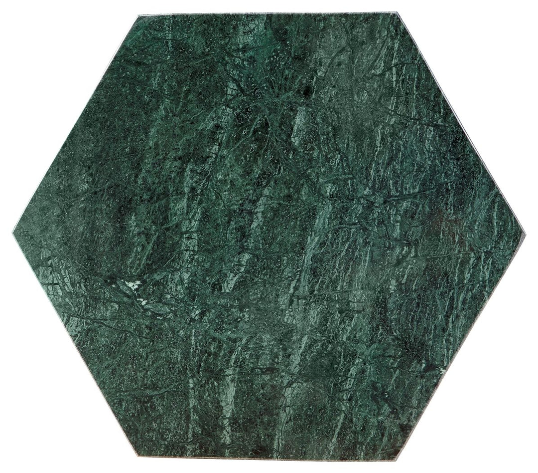 Engelton - Accent Table - Green / Gold