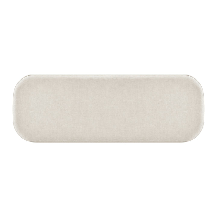 Clinton Chenille Storage Bench - Seneca Beige - view 8
