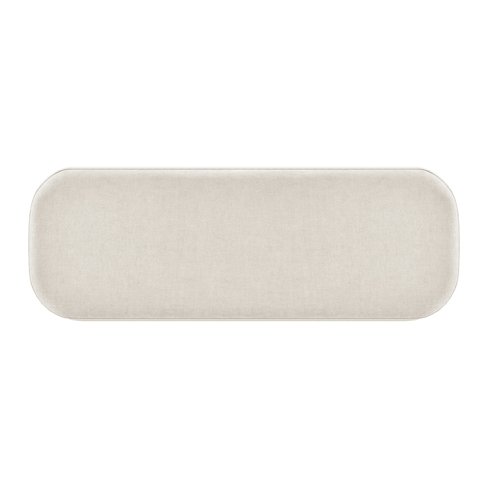 Clinton Chenille Storage Bench - Seneca Beige - view 8