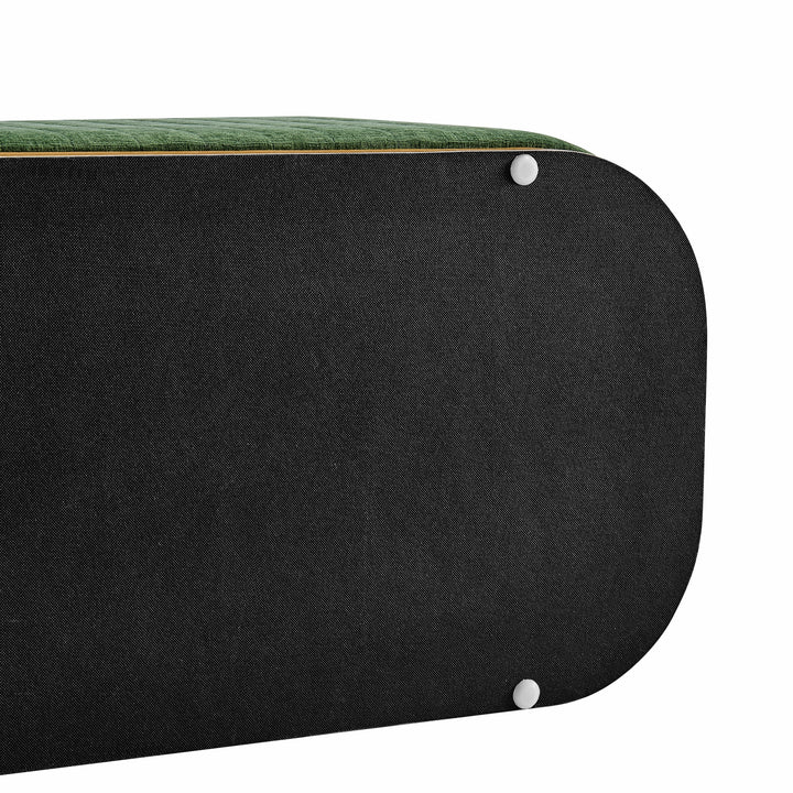 Clinton Chenille Storage Bench - Seneca Green - view 12