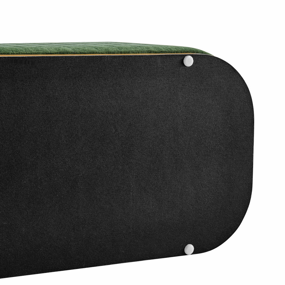 Clinton Chenille Storage Bench - Seneca Green - view 12
