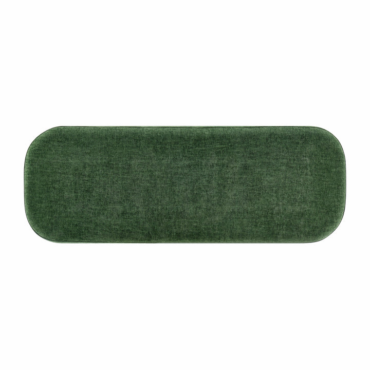 Clinton Chenille Storage Bench - Seneca Green - view 8