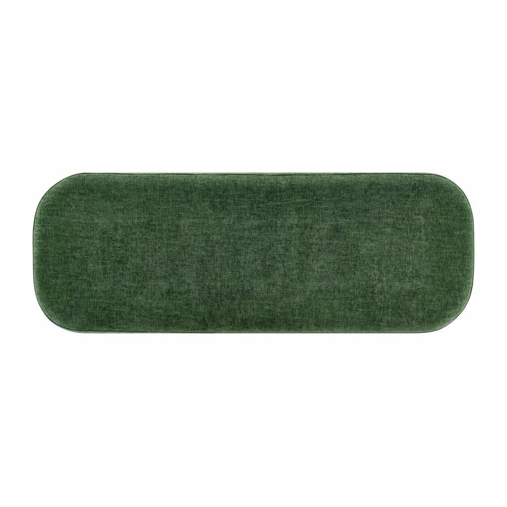 Clinton Chenille Storage Bench - Seneca Green - view 8