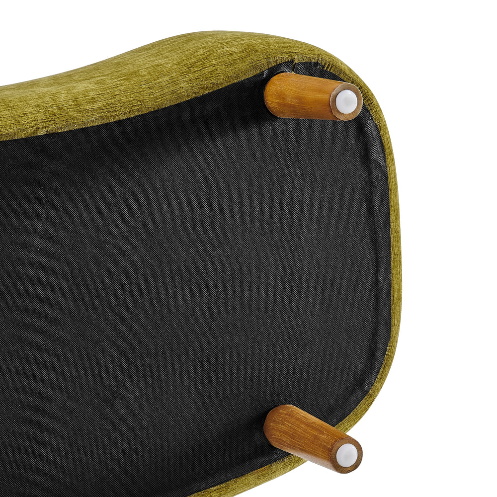 Leony Chenille Storage Bench - Seneca Olive - view 12