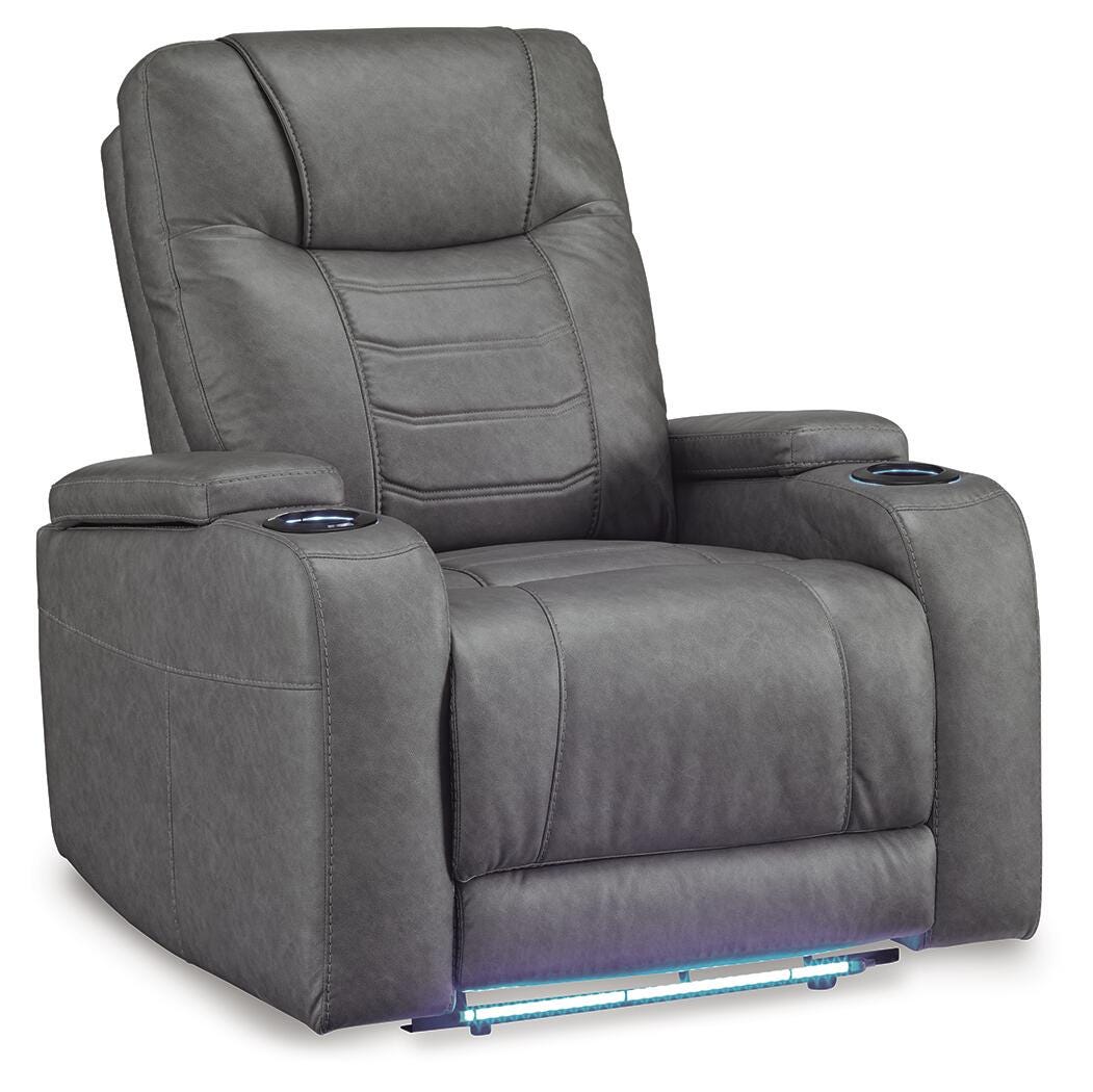 Schooner Rocks Power Recliner - Dark Gray (1)
