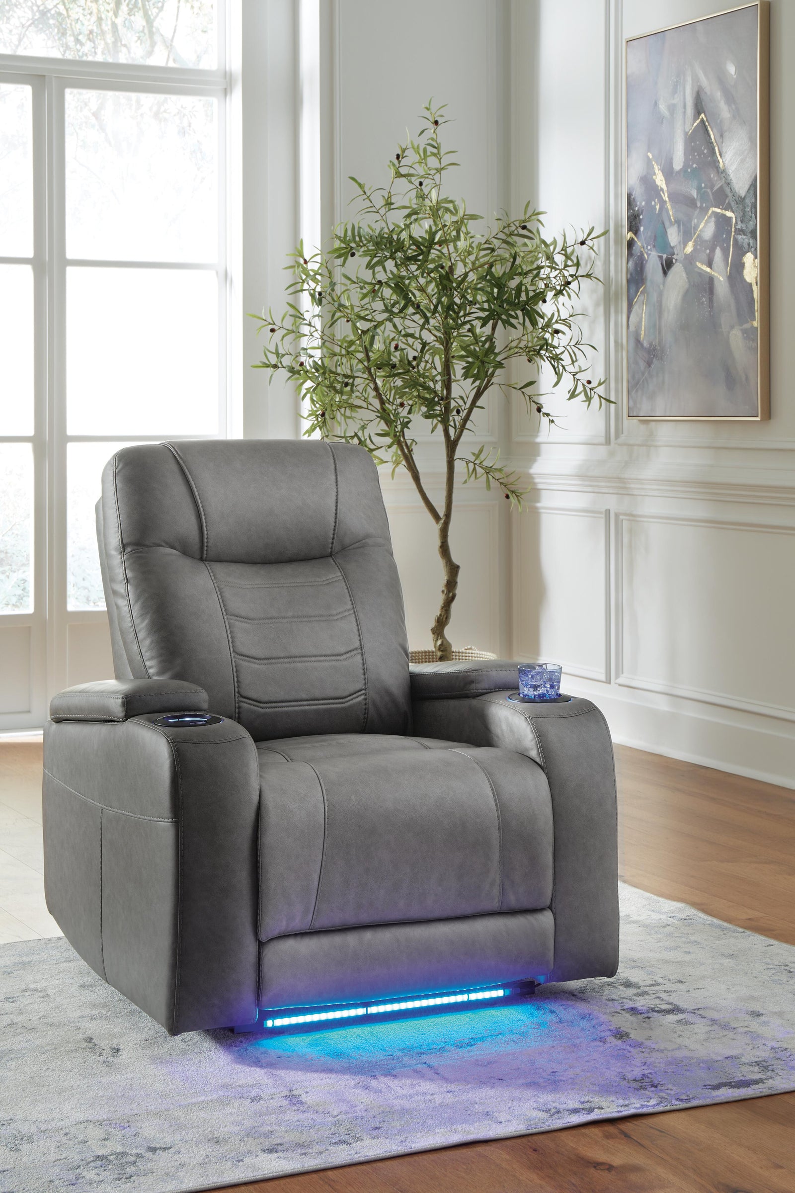 Schooner Rocks Power Recliner - Dark Gray (2)