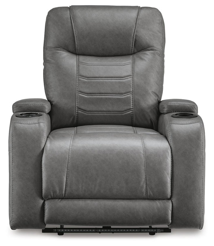 Schooner Rocks Power Recliner - Dark Gray (4)