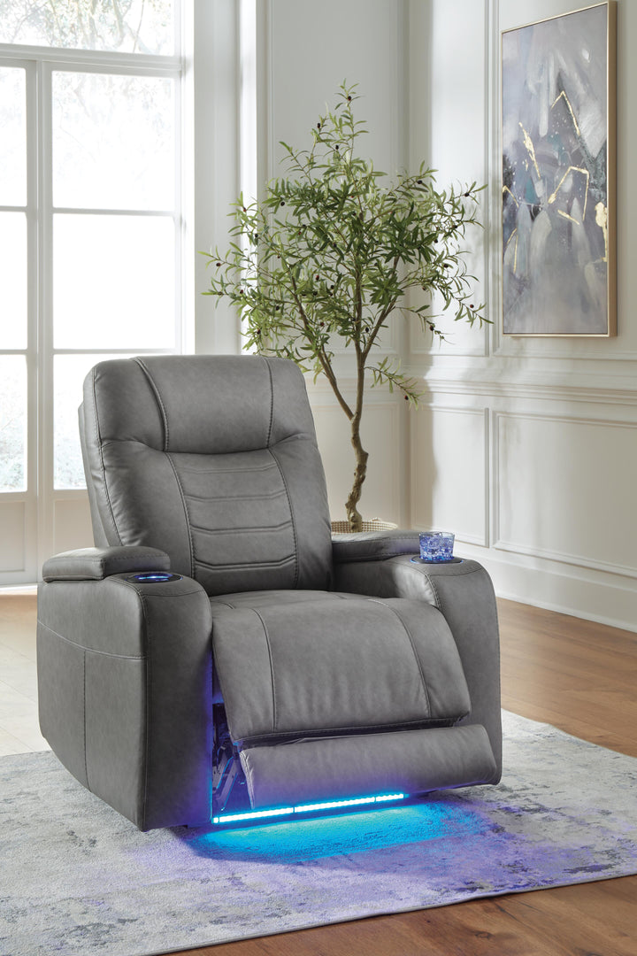 Schooner Rocks Power Recliner - Dark Gray (8)