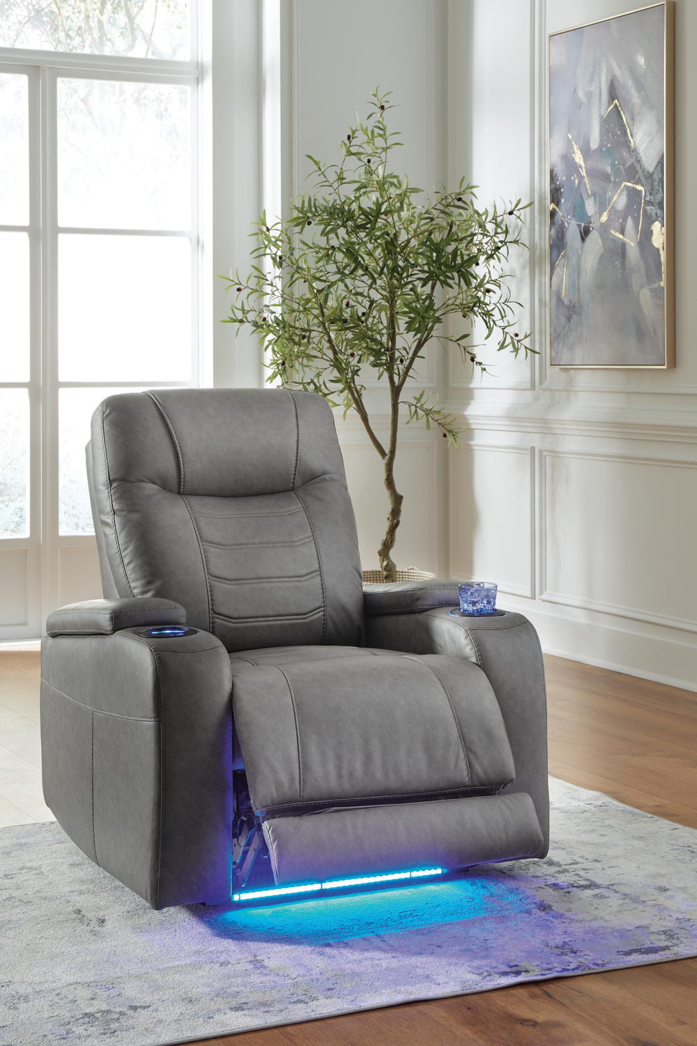 Schooner Rocks Power Recliner - Dark Gray (8)
