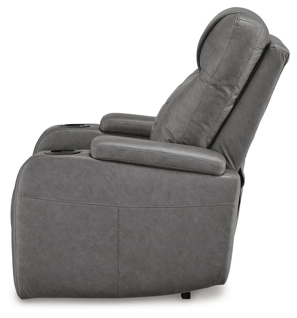 Schooner Rocks Power Recliner - Dark Gray (7)