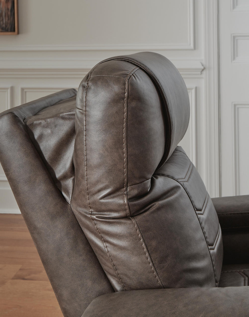 Schooner Rocks Power Recliner - Dark Brown (9)