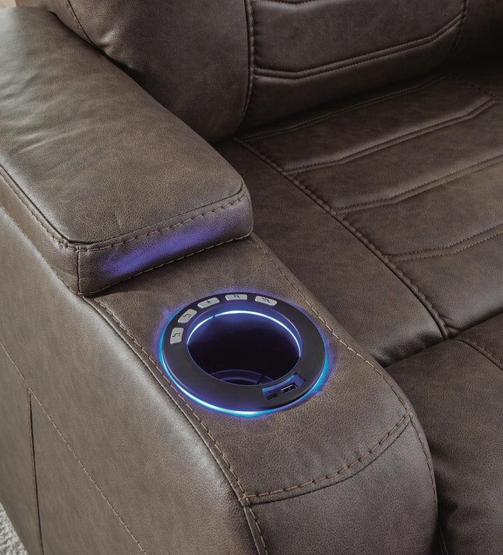 Schooner Rocks Power Recliner - Dark Brown (12)