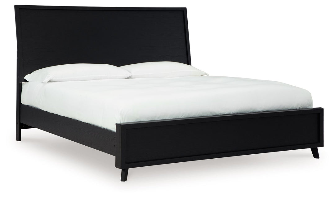 Danziar - King Panel Bed - Black by Ashley Furniture product image