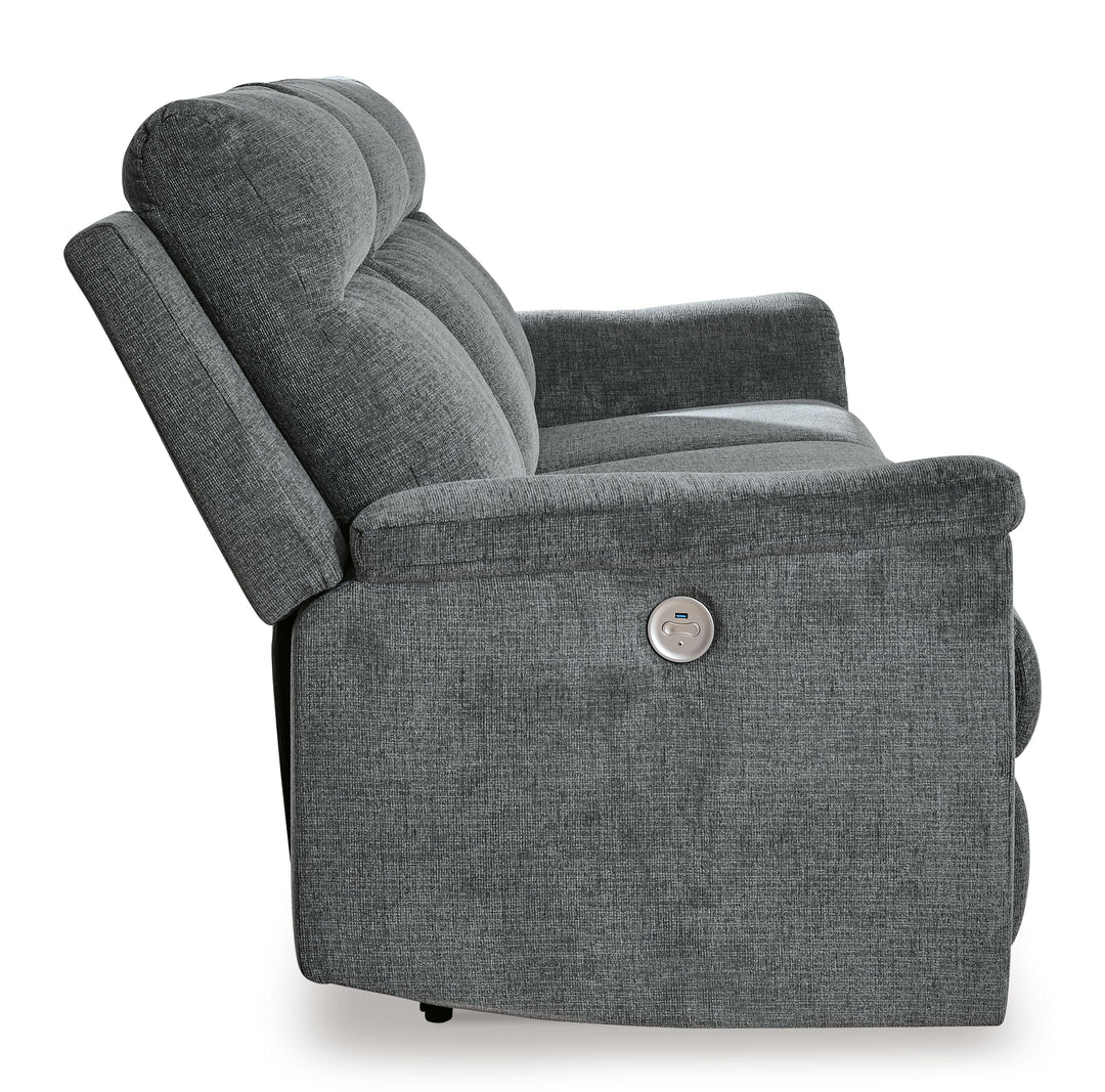 Barnsana - Power Reclining Sofa - Gravel