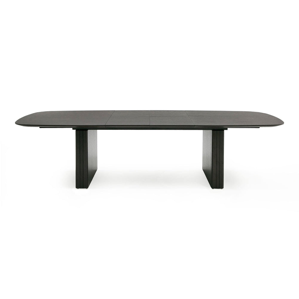 Calhoun - Modern Smoked Oak Extendable Dining Table