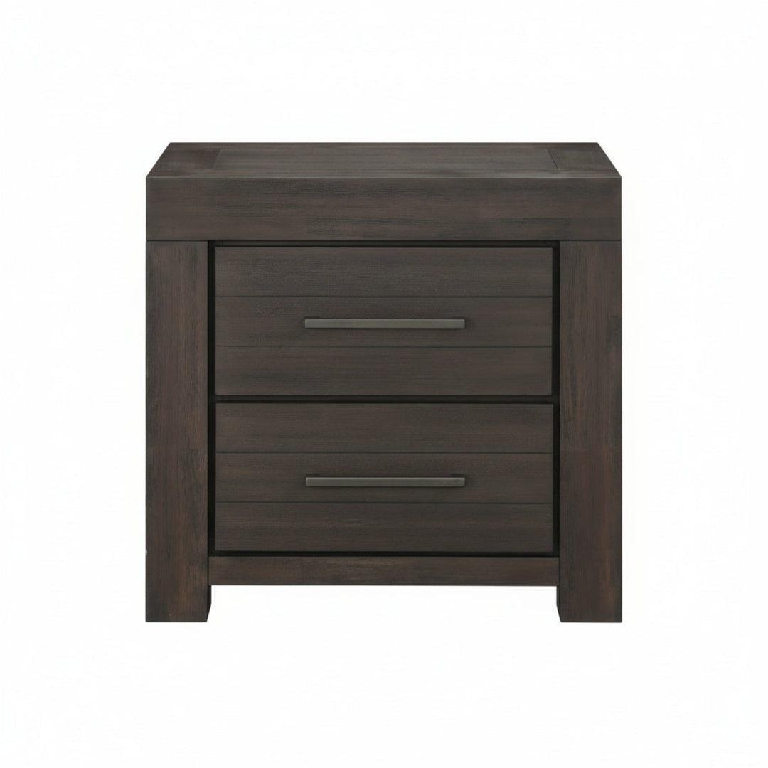 Modus Furniture 3H5781 Heath Two Drawer Nightstand In Basalt Grey