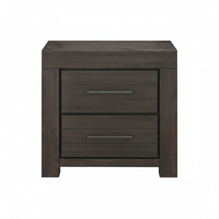 Modus Furniture 3H5781 Heath Two Drawer Nightstand In Basalt Grey