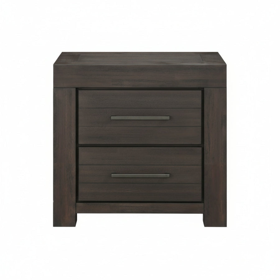 Modus Furniture 3H5781 Heath Two Drawer Nightstand In Basalt Grey