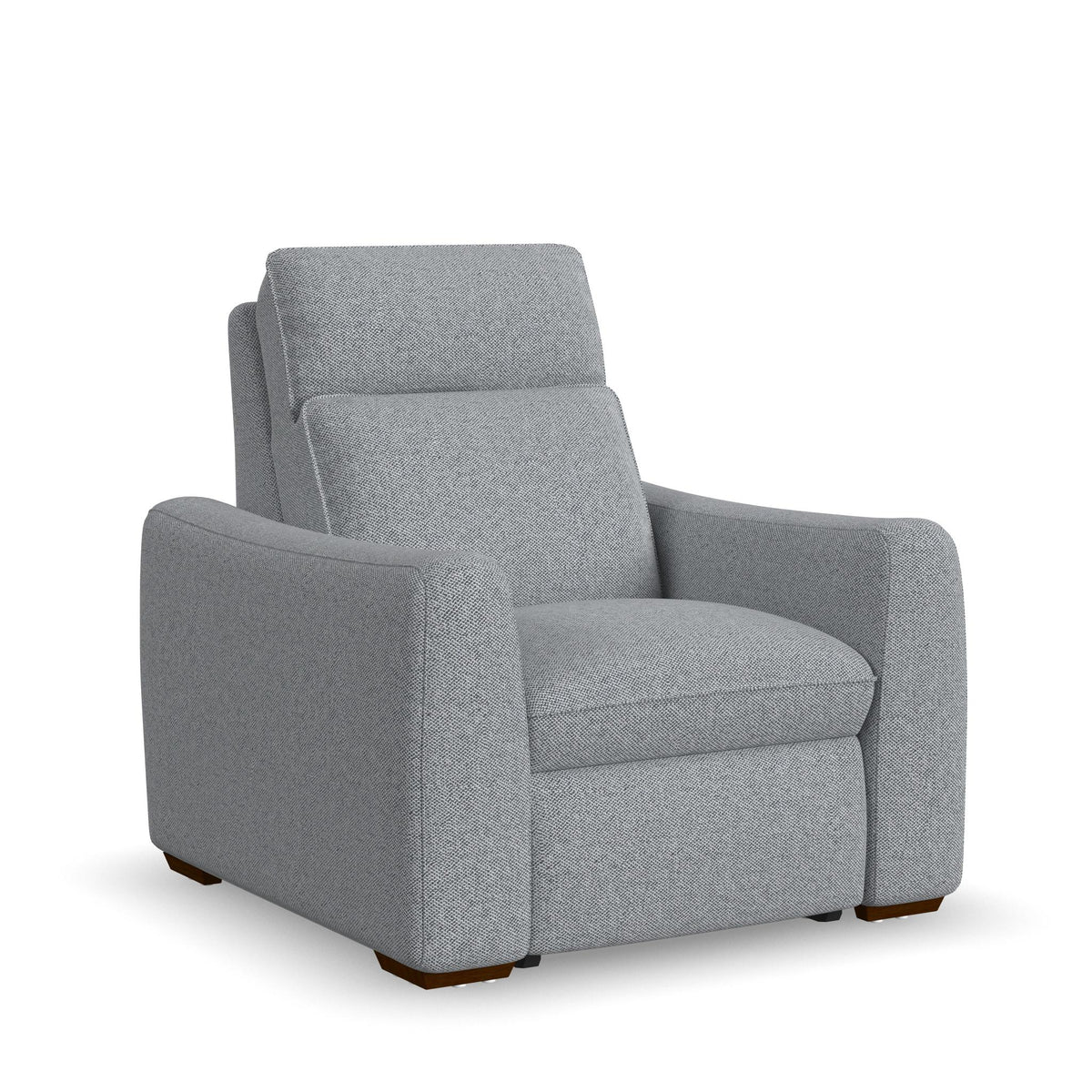 Ava Fabric Power Recliner with Power Headrest & Lumbar in Stonewash