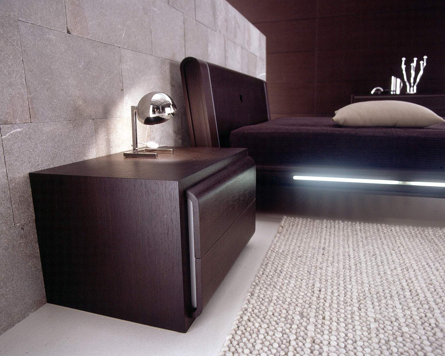 SMA Matrix Contemporary Tobacco Nightstand