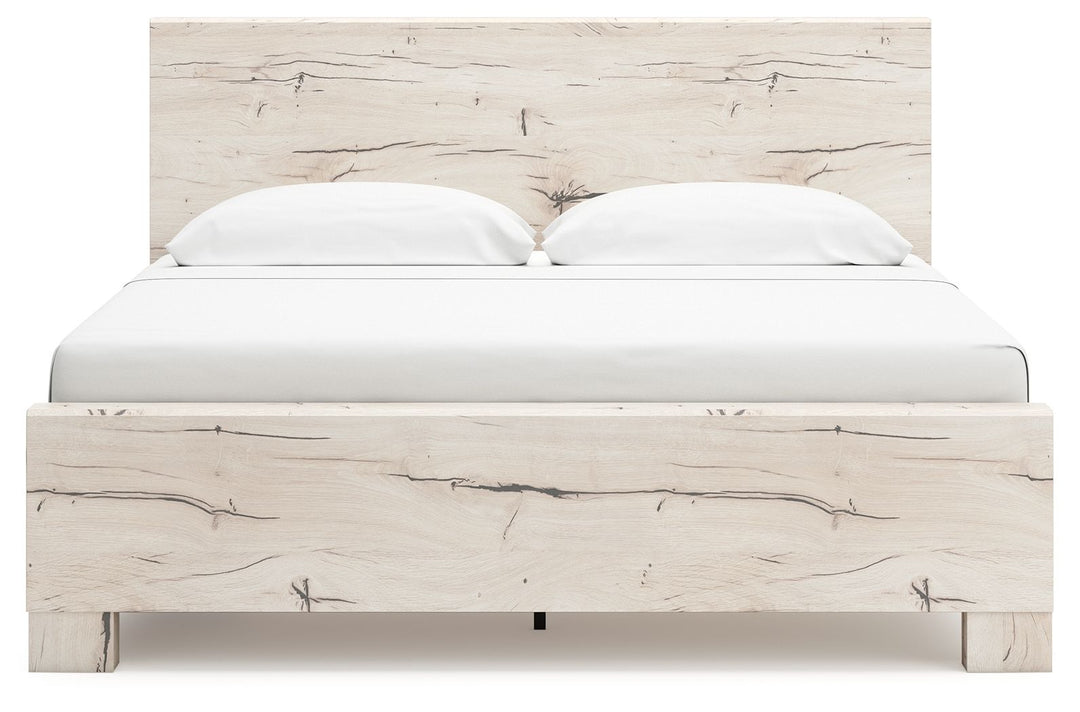 Lawroy - King Panel Bed With Under Bed Storage - Light Natural by Ashley Furniture product image