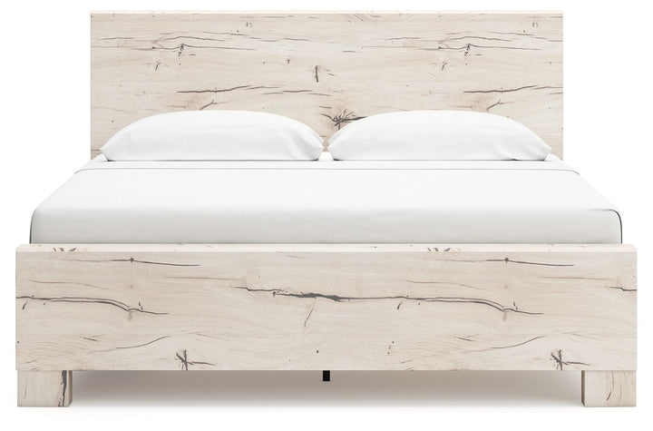 Lawroy - King Panel Bed With Under Bed Storage - Light Natural by Ashley Furniture product image