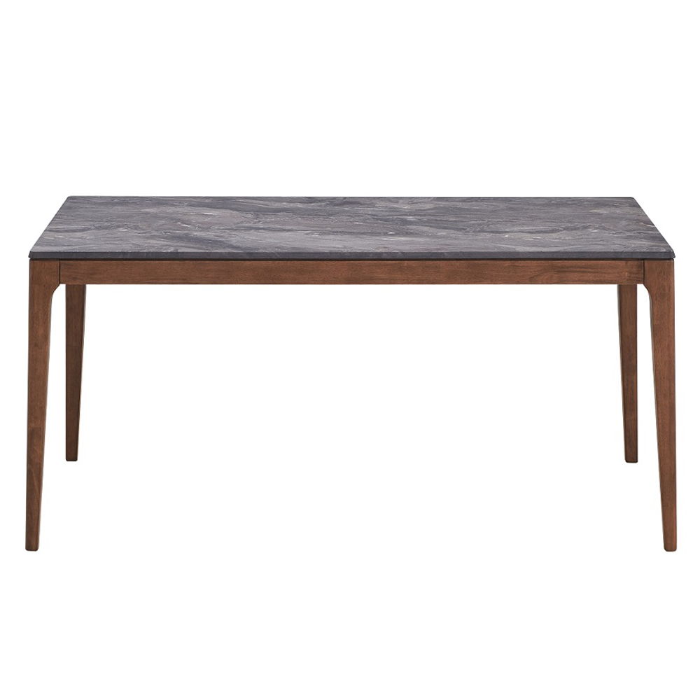 Bevis - Dining Table - Engineered Stone Top & Walnut