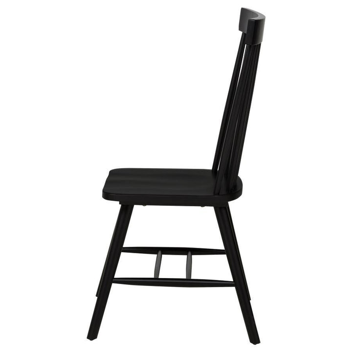 Andrews - Windsor Spindle Back Dining Side Chair  - Black