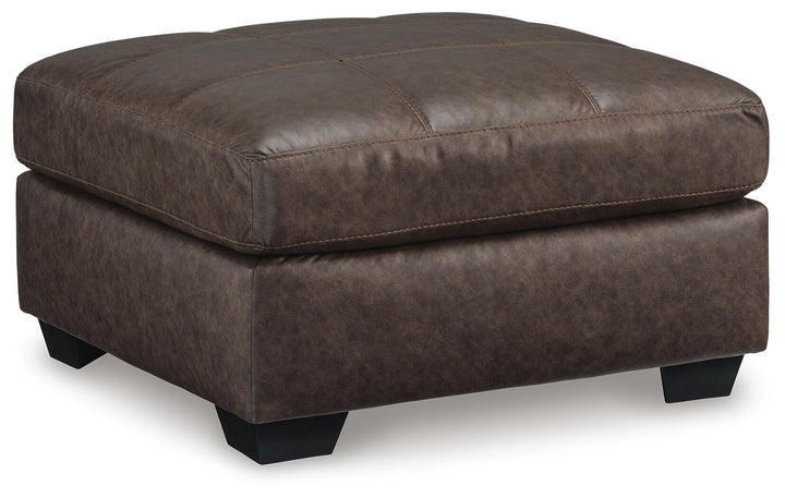 Barlin Mills Oversized Accent Ottoman - Dark Brown (1)
