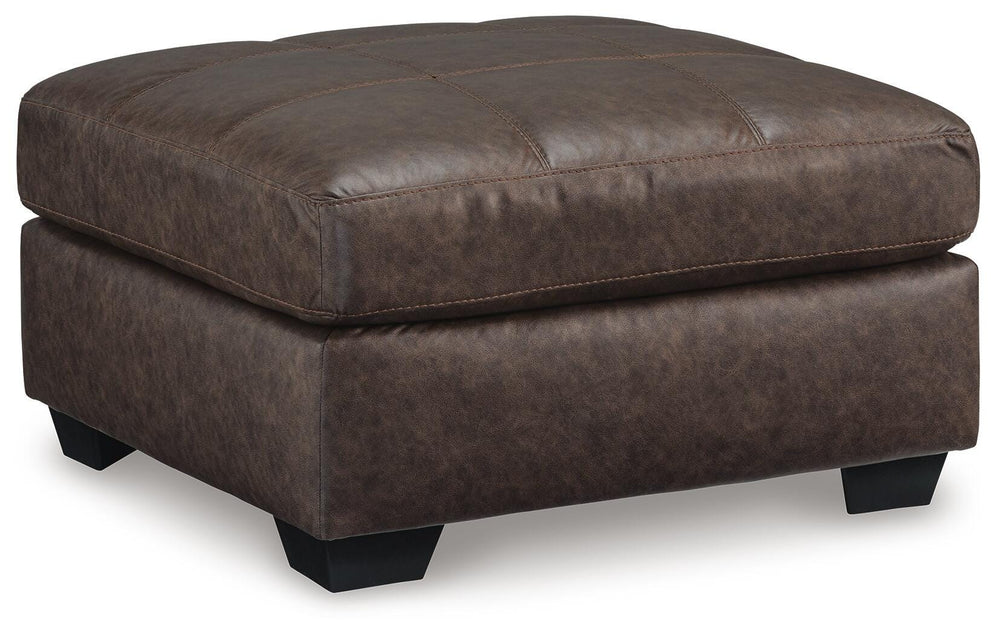 Barlin Mills Oversized Accent Ottoman - Dark Brown (1)