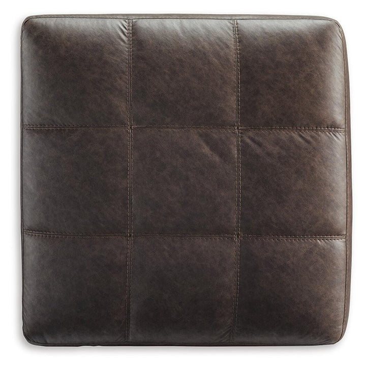 Barlin Mills Oversized Accent Ottoman - Dark Brown (4)