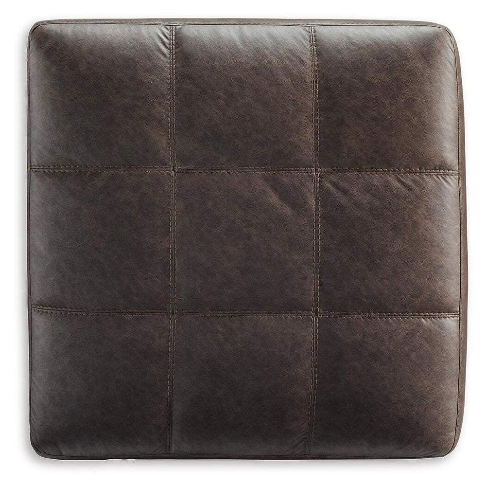 Barlin Mills Oversized Accent Ottoman - Dark Brown (4)