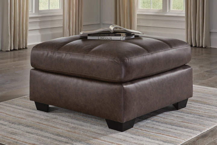 Barlin Mills Oversized Accent Ottoman - Dark Brown (2)